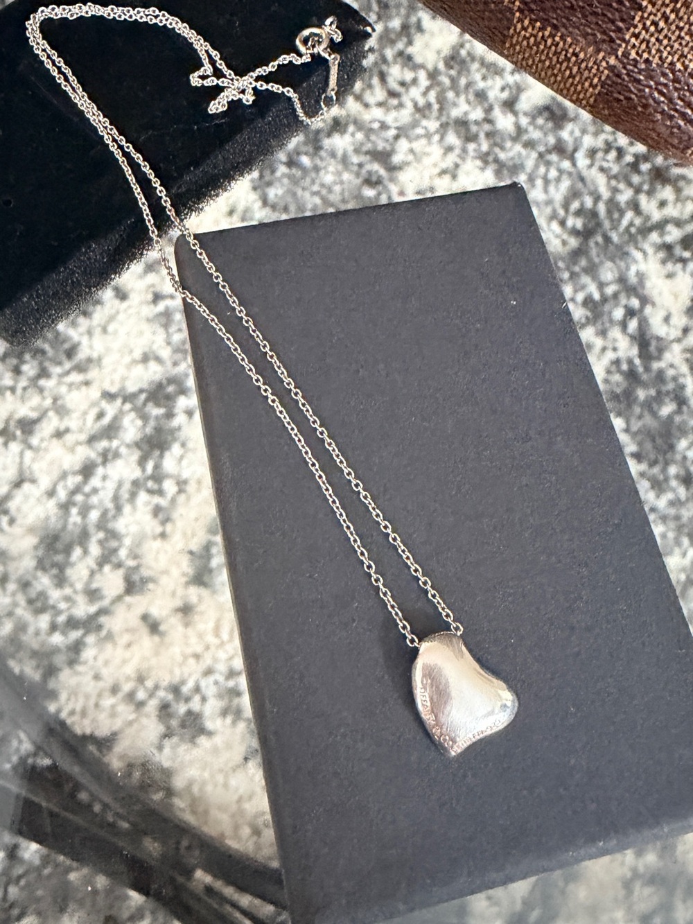 Auth TIFFANY & Co Paloma Picasso Sterling Silver Full Heart Pendant